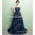 2017 Latest Style Navy Blue Off Shoulder Sweetheart Sexy Ball Gown Evening Dress